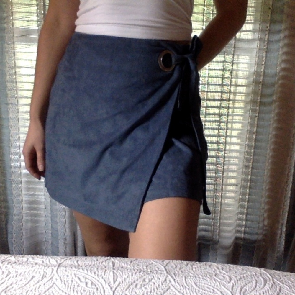 Abercrombie & Fitch Suede Wrap Skirt
